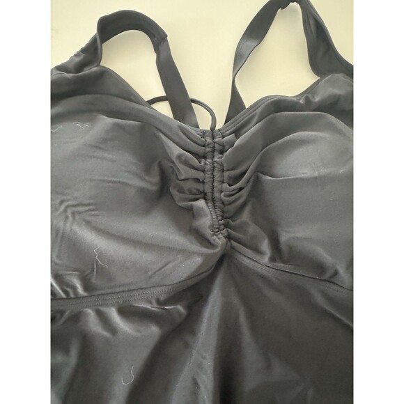 NIeyook Plus Size Swimsuit Tankini Bathing Suit Tummy Control top black size 22W - Picture 9 of 13
